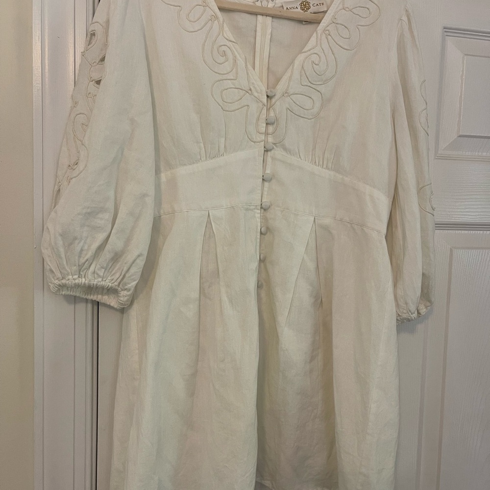 Elegant Cream Mini Dress